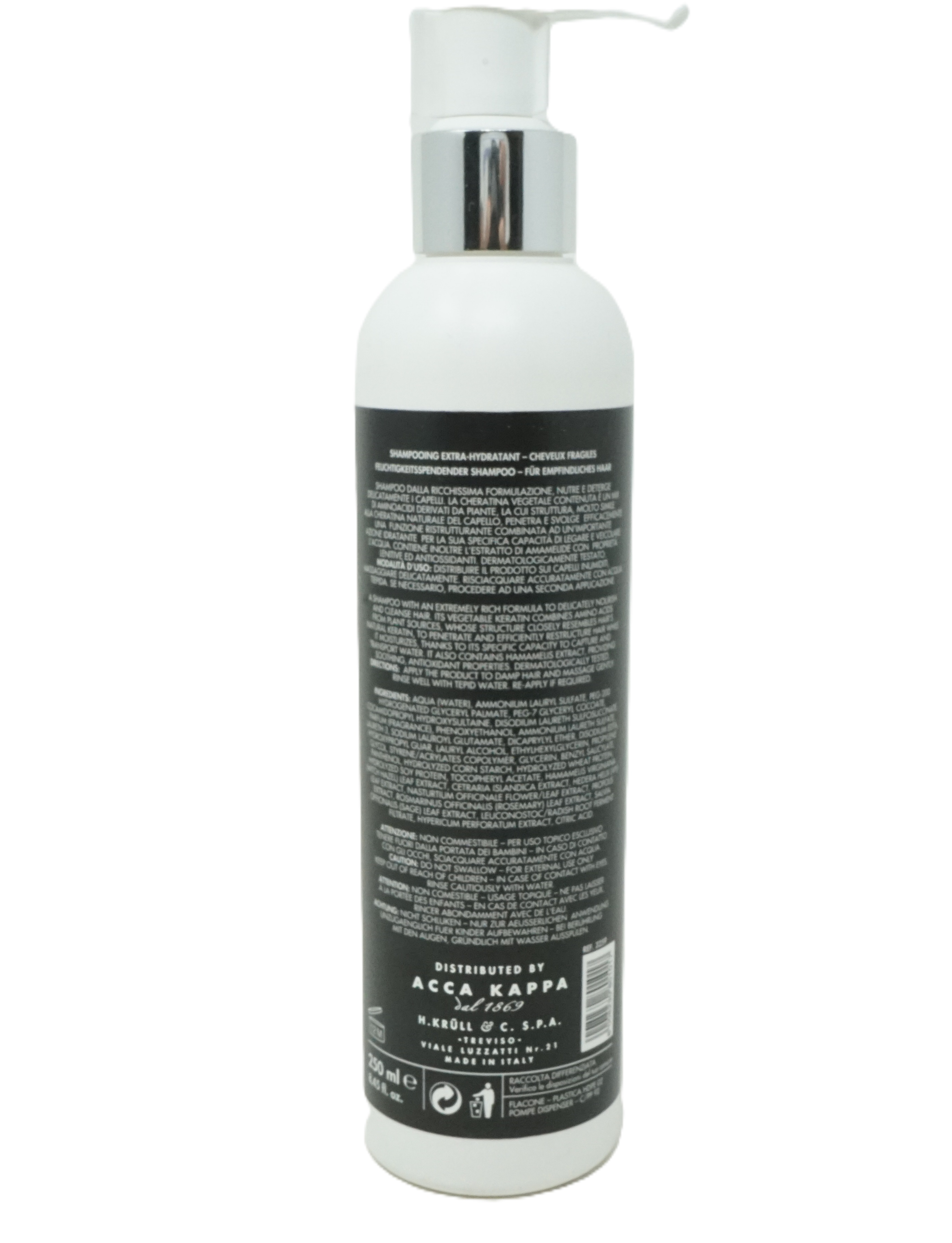 Acca Kappa Shampoo Extra moisturizing delicate hair 250 ml