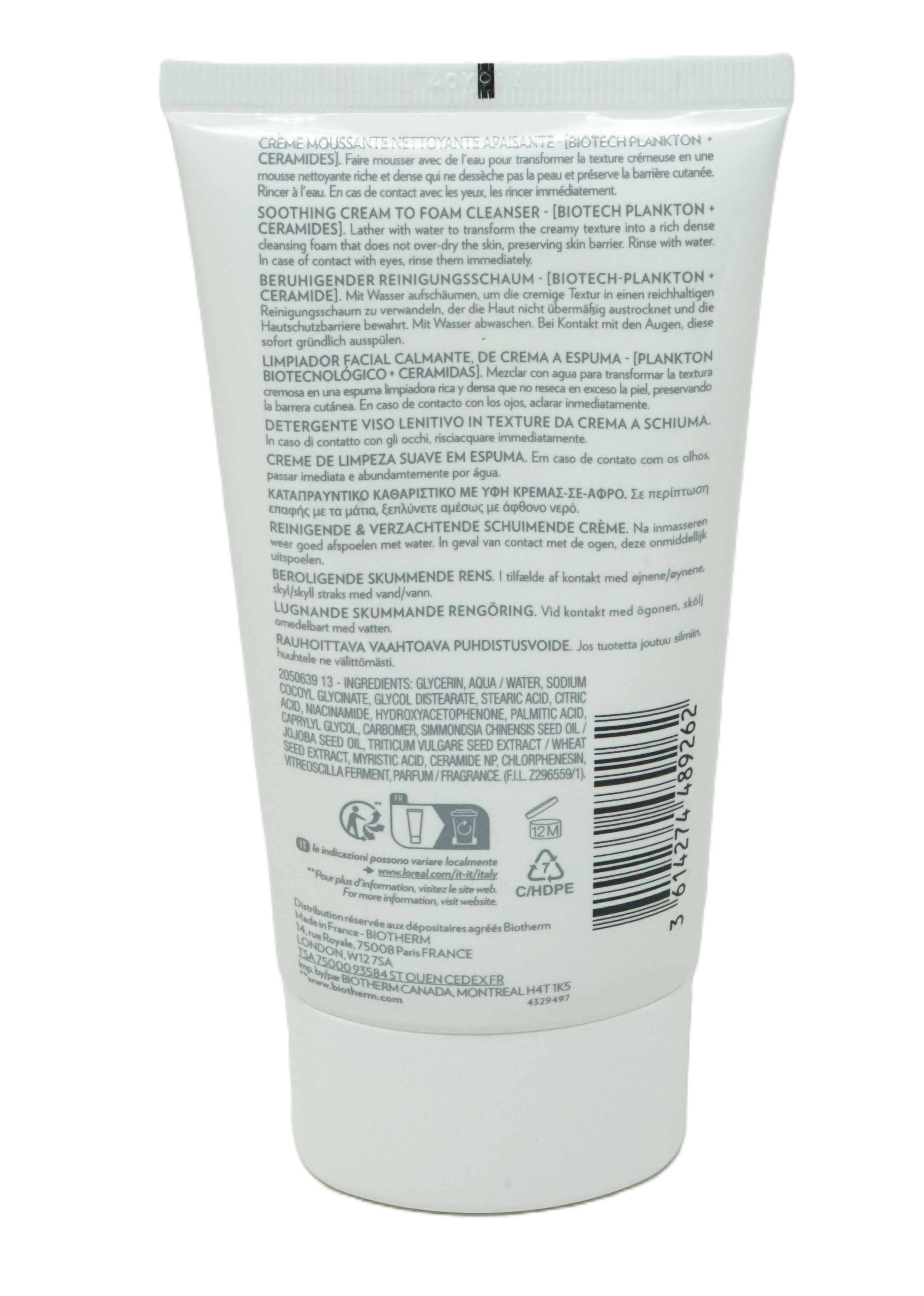 Biotherm Aquasource Hydra Barrier Cleanser 150 ml