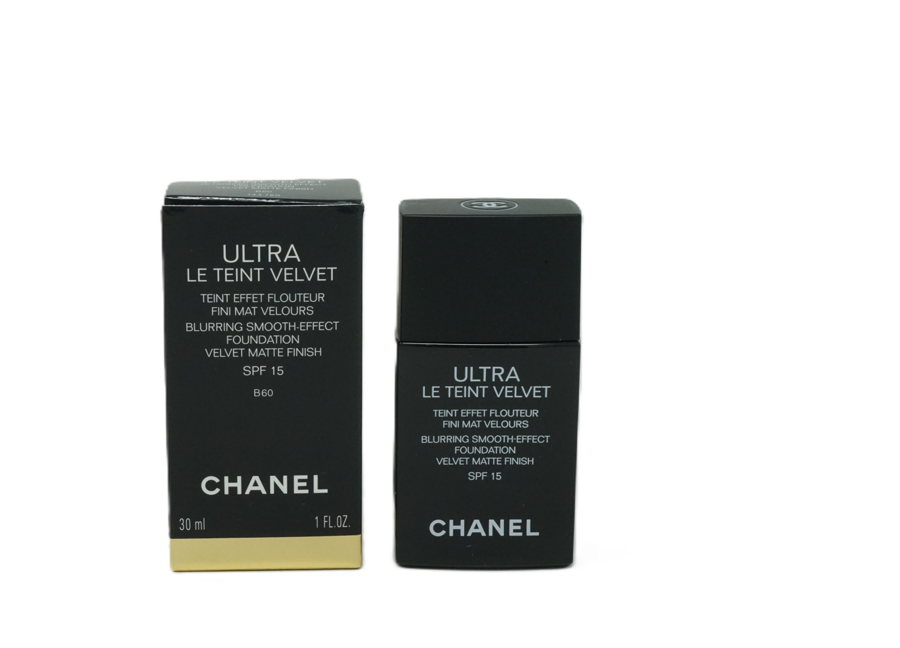 Chanel Ultra Le Teint Velvet blurring smooth effect foundation SPF 15 B60 30ml