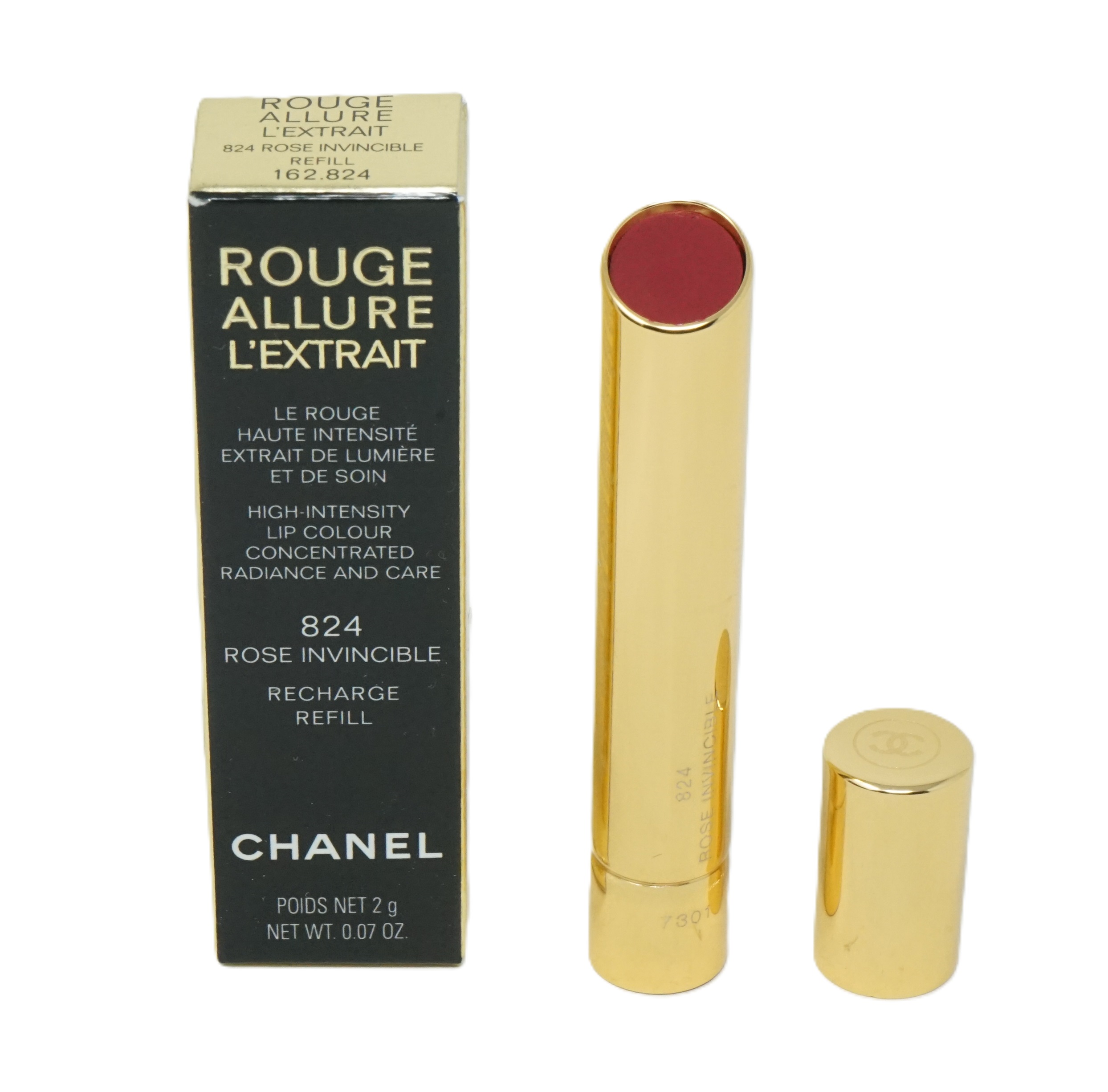 Chanel Rouge Allure L'Extrait nachfüllbare stift 824 Rose Invincible 2g