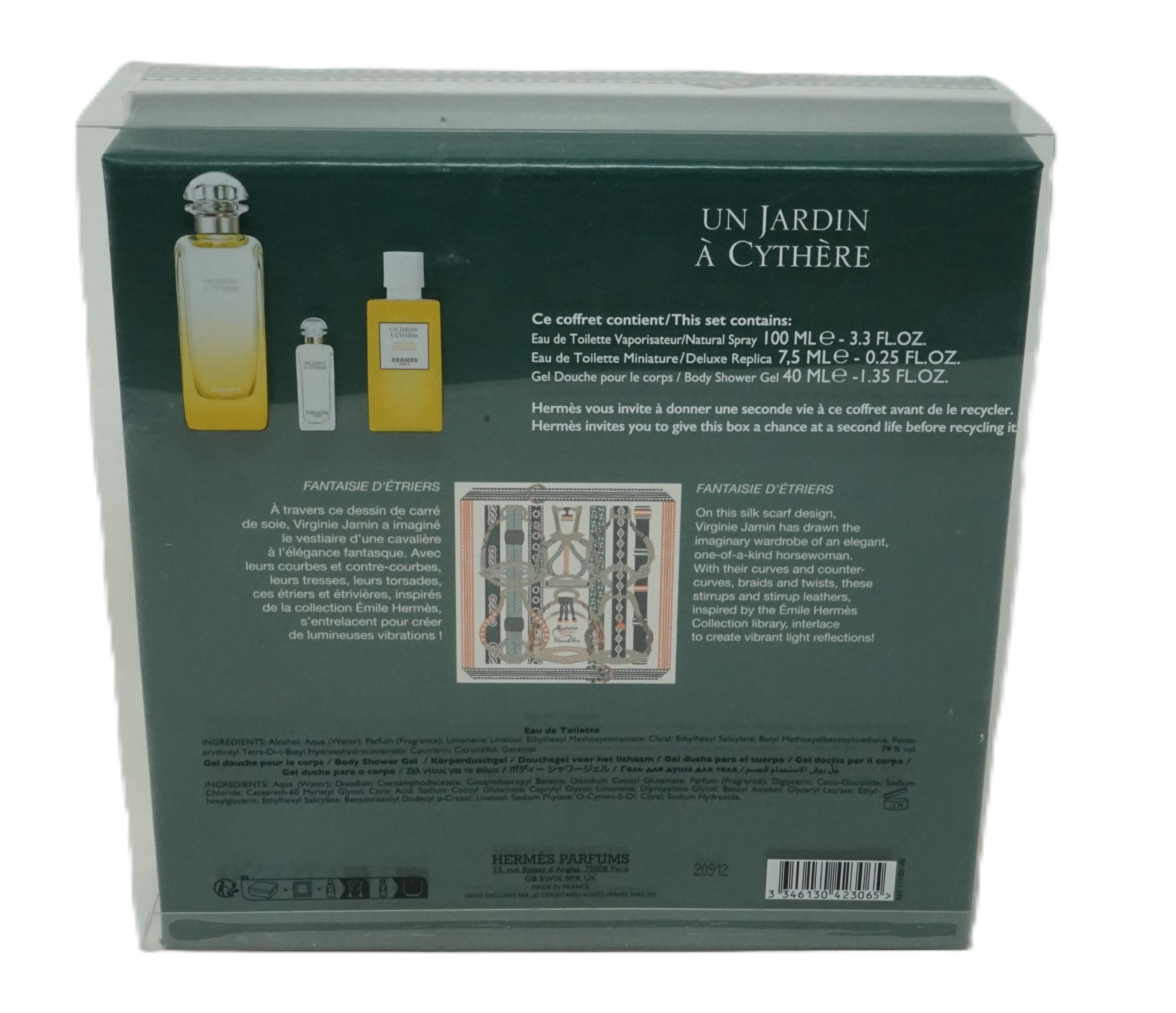 Hermes Un Jardin A Cythere EdT 100ml +7,5ml + sg 40 ml