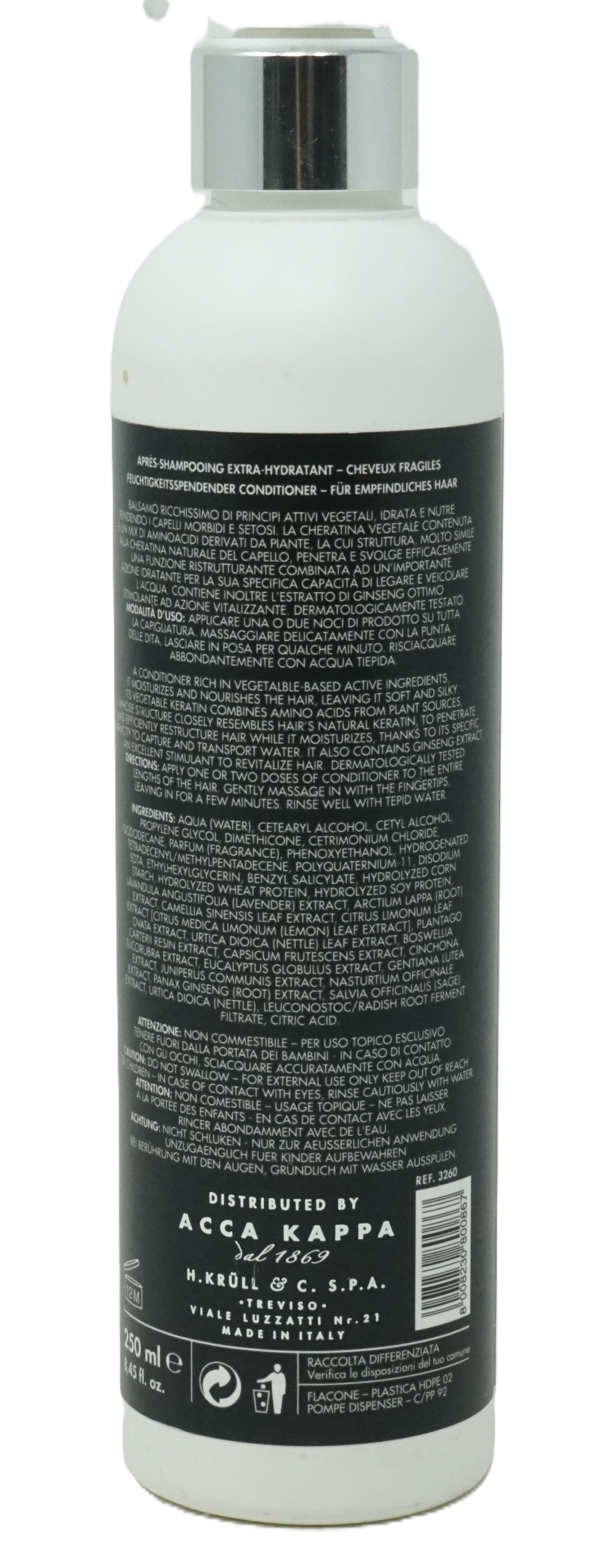 Acca Kappa Conditioner Extra Moisturizing Delicate Hair 250 ml