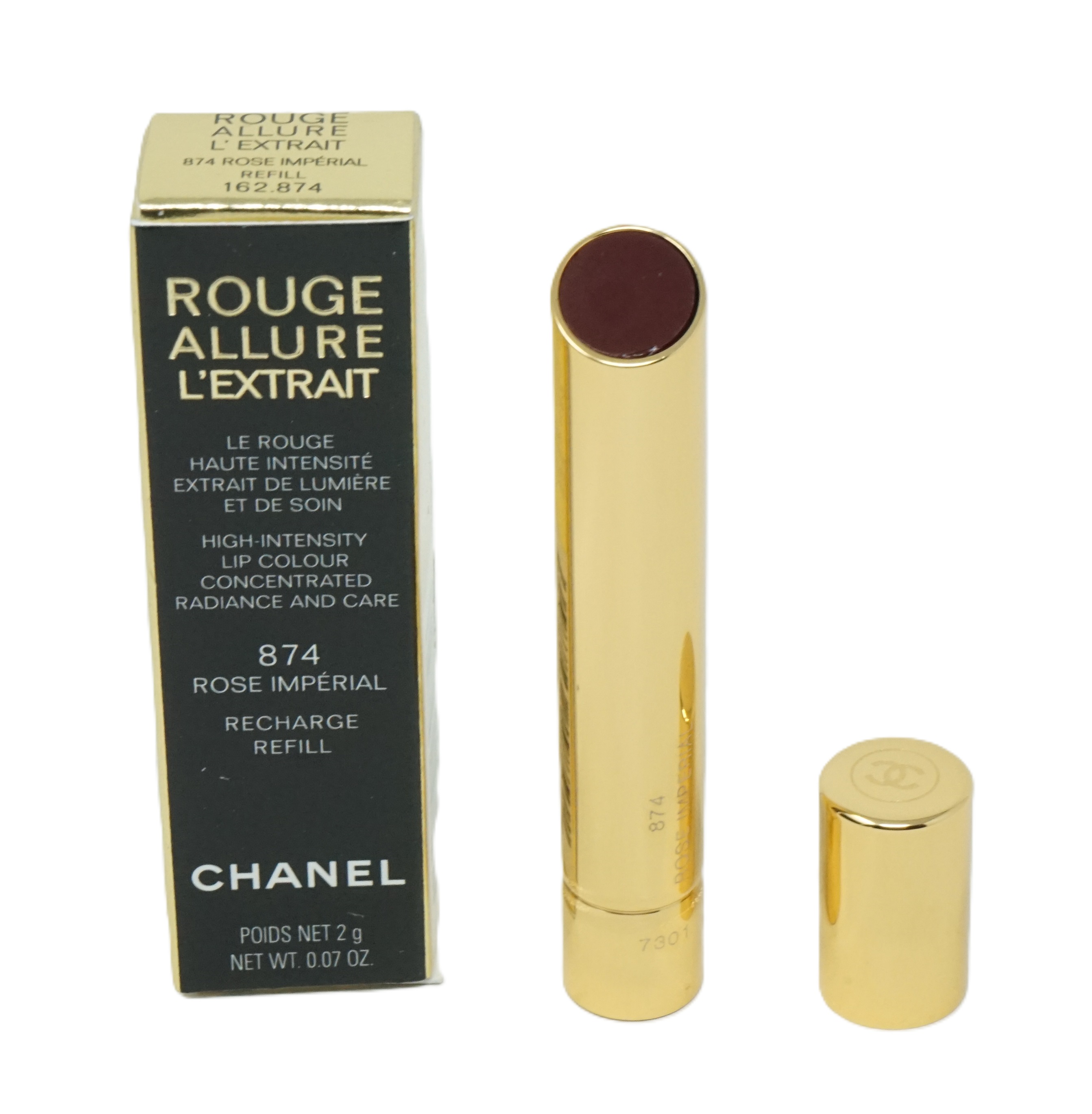 Chanel Rouge Allure L'Extrait nachfüllbare stift 874 Rose Imperial 2g
