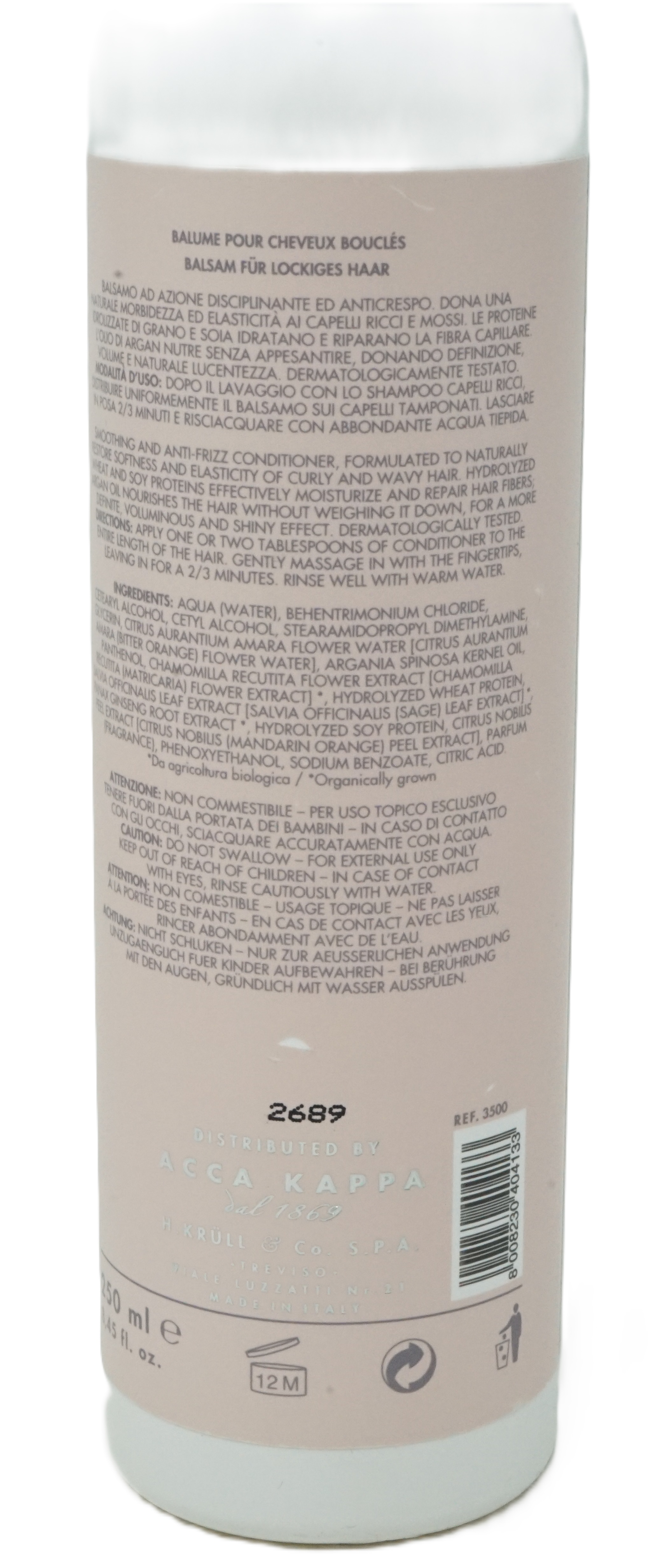 Acca Kappa Conditioner Curly Hair 250 ml