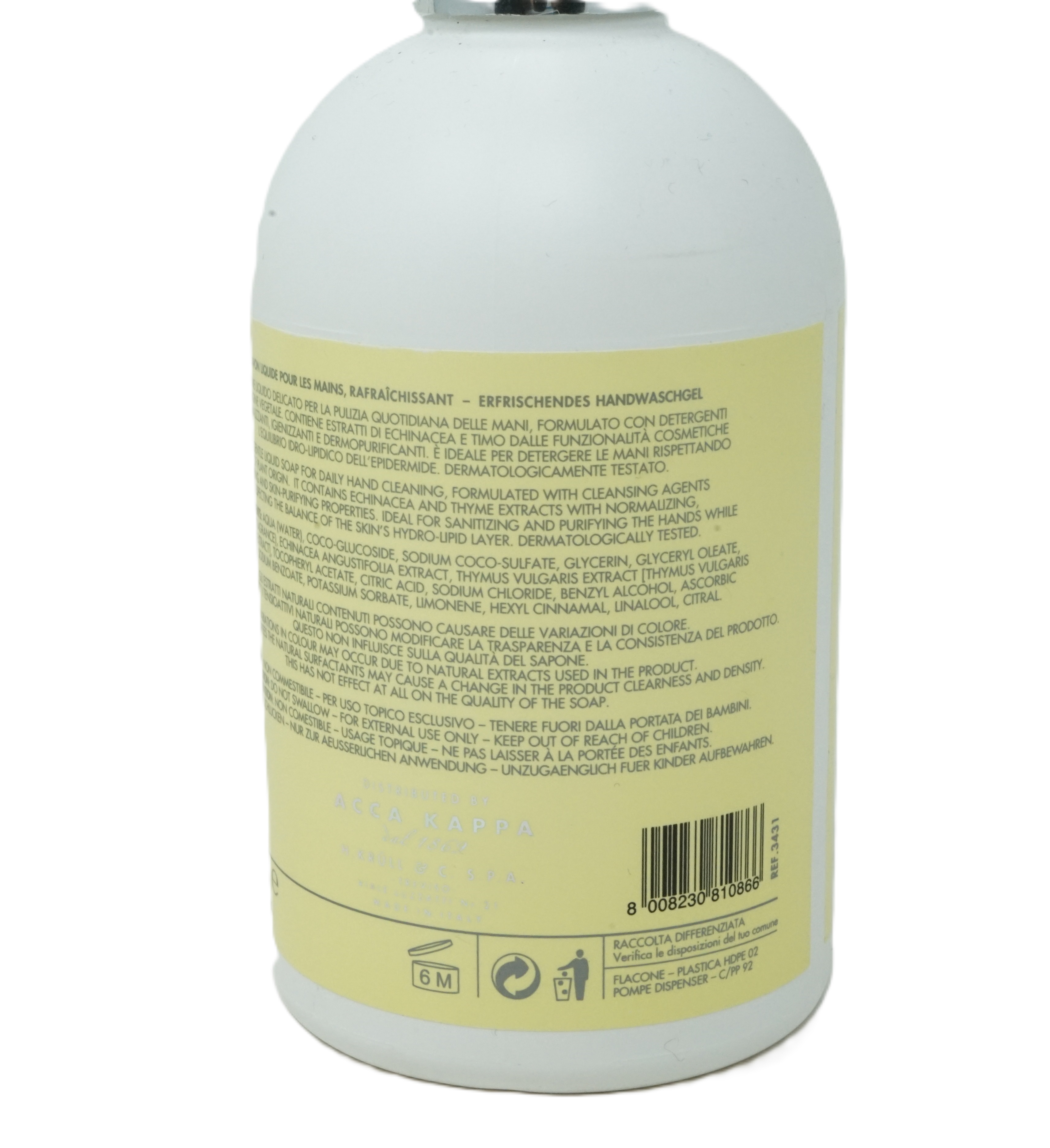 Acca Kappa Green Mandarin Hand Wash Refreshing 300 ml