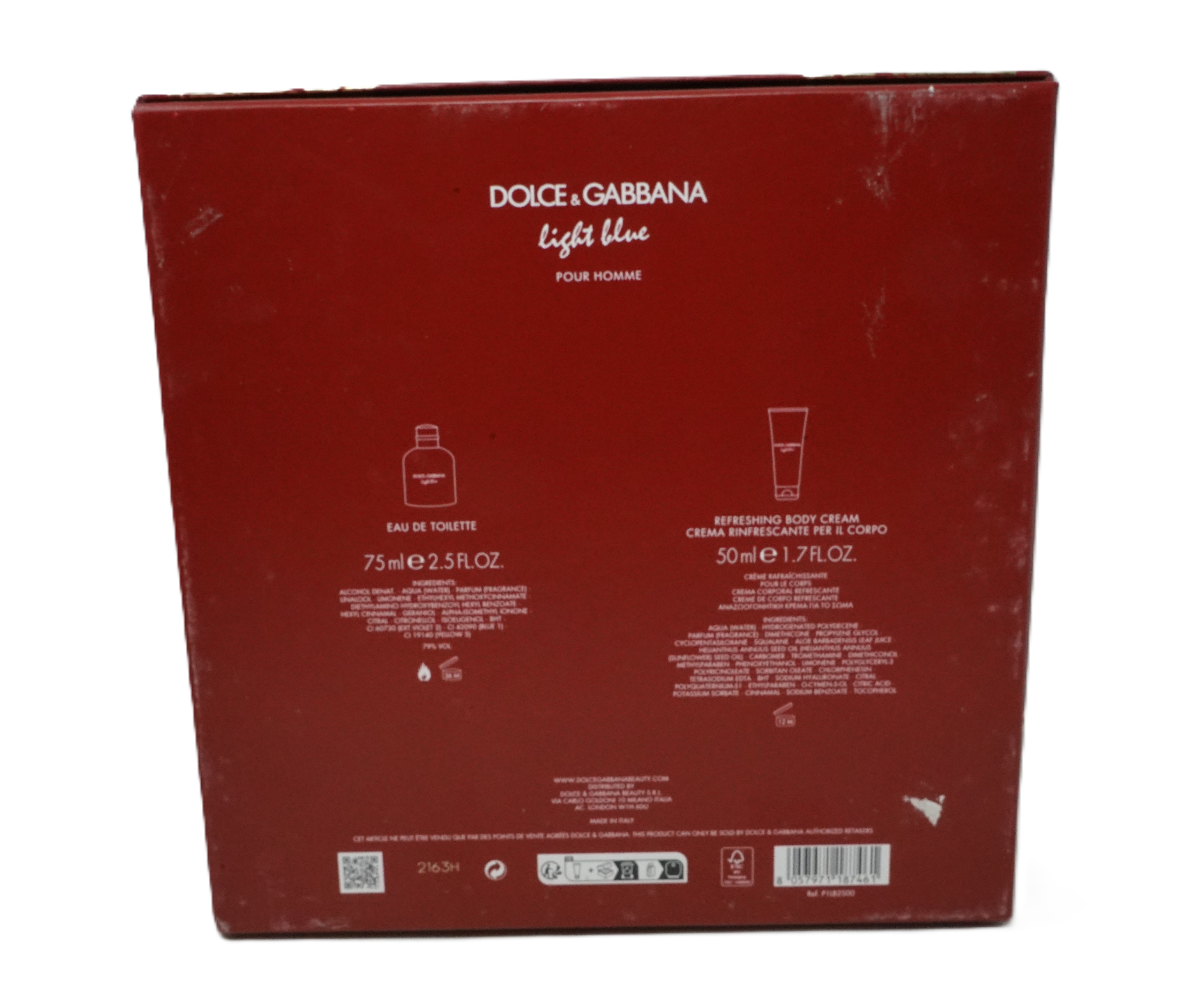 Dolce & Gabbana light blue pour homme 75 ml + BC 50 ml