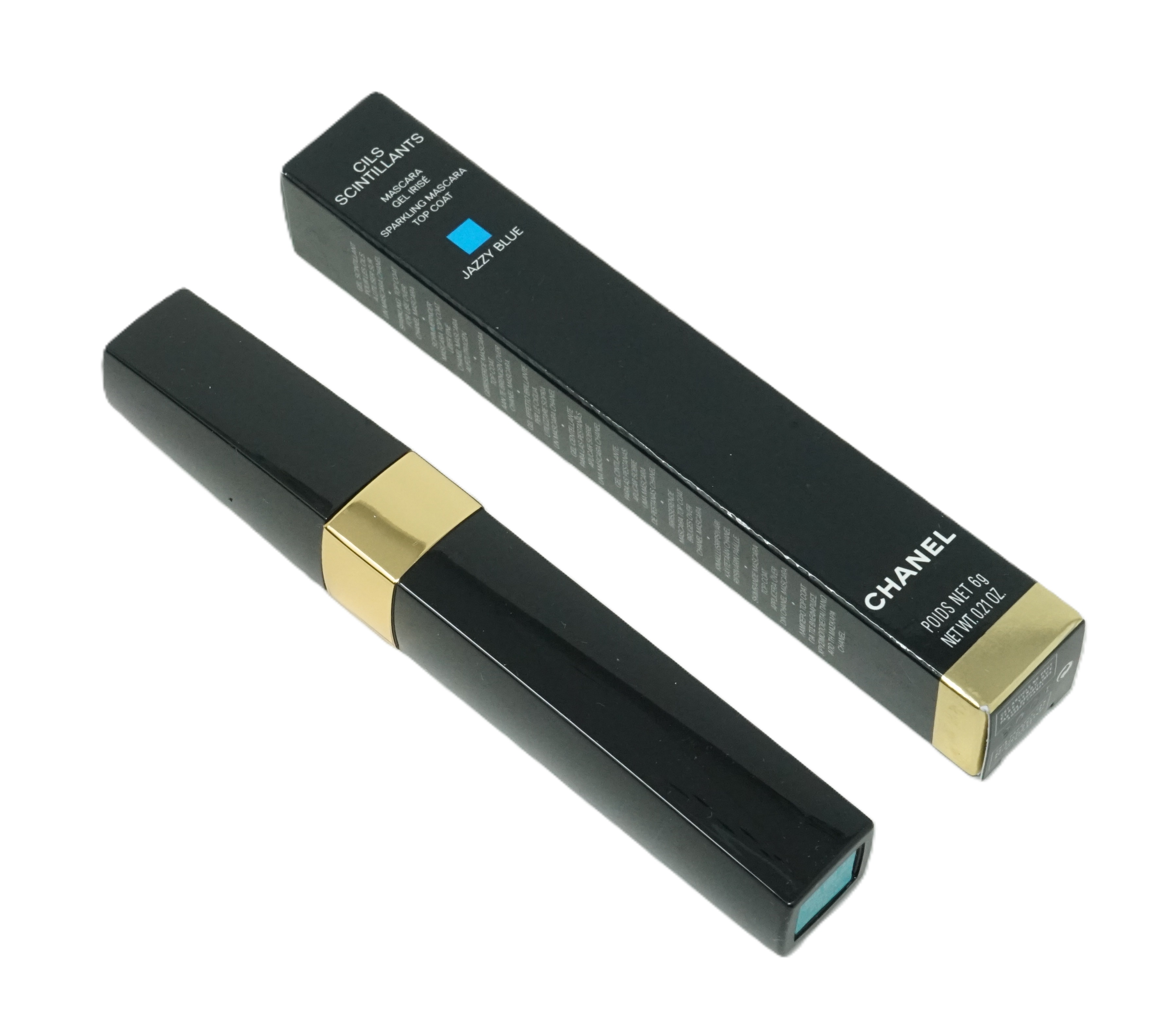 Chanel Cils Scintillants Sparkling Mascara Top Coat Jazzy Blue 6g