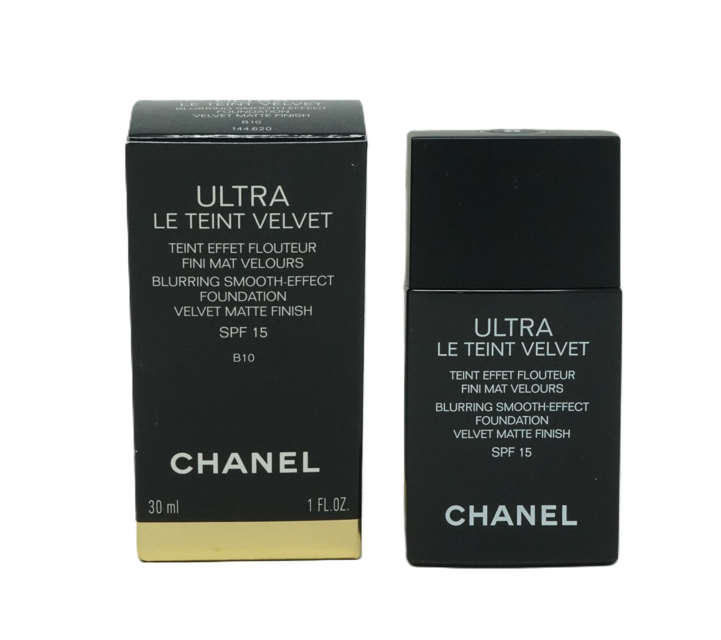 Chanel Ultra Le Teint Velvet blurring smooth effect foundation SPF 15 B10 30ml