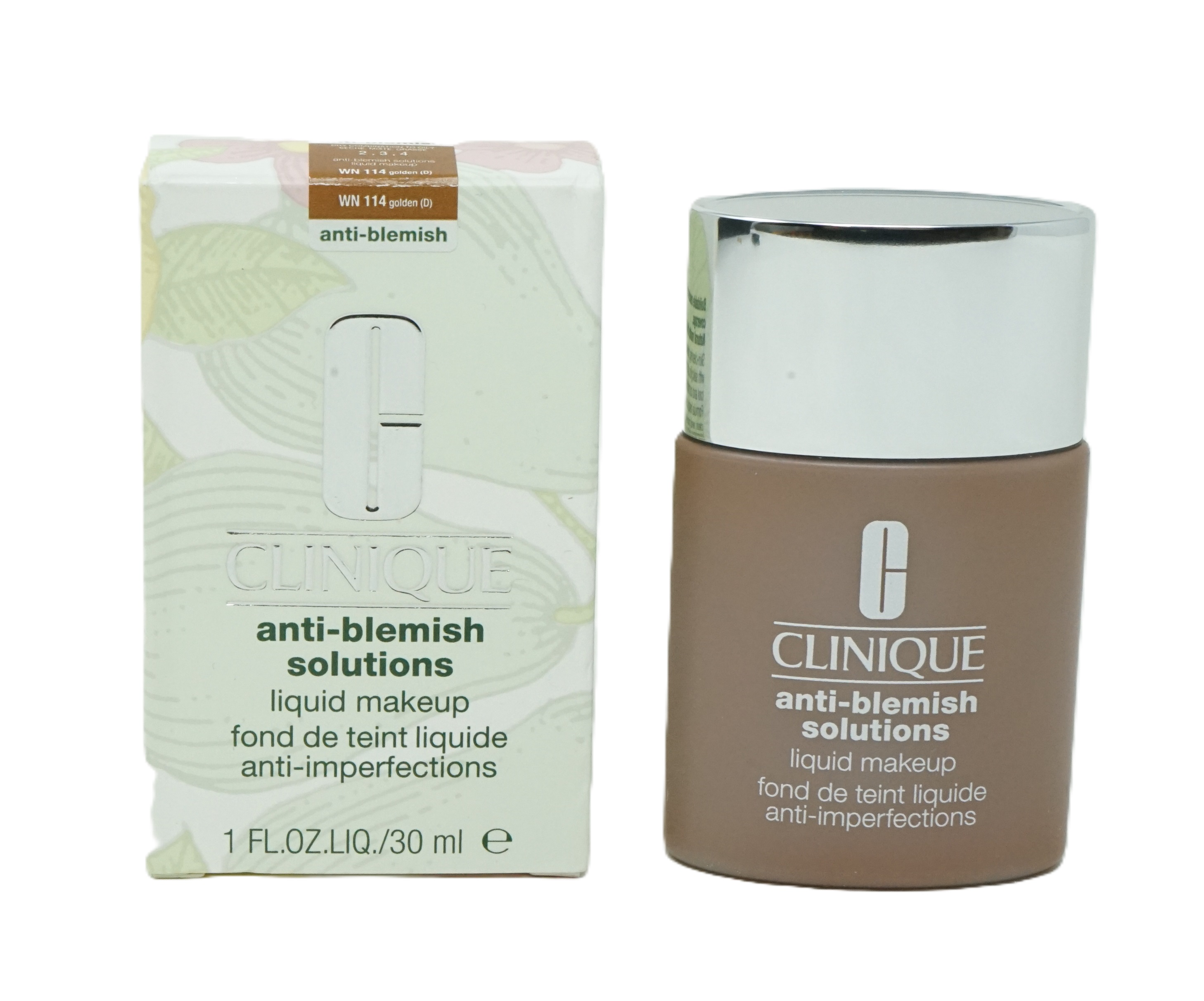 Clinique anti-Blemish solution liquid Makeup WN 114 Golden 30ml