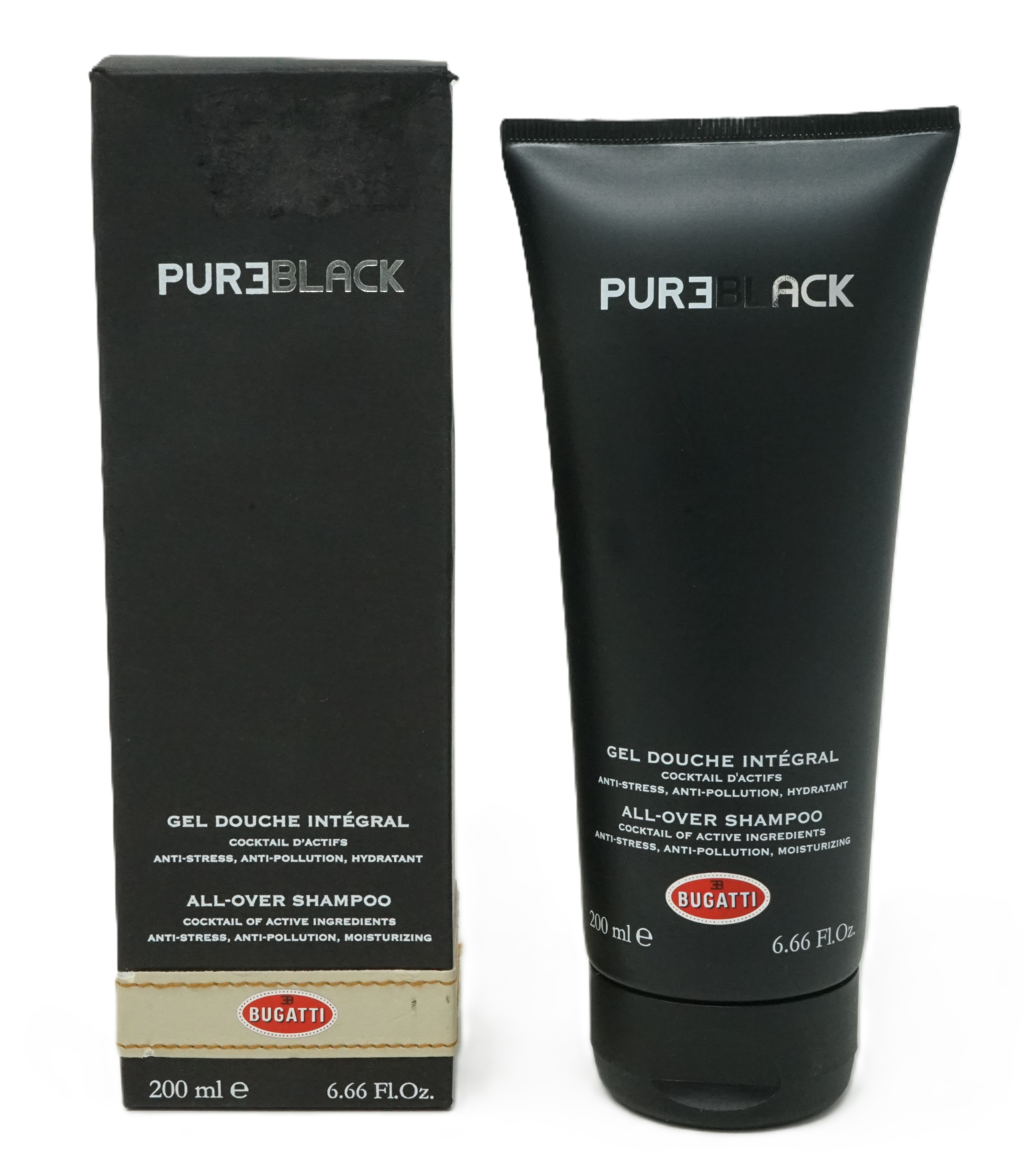 Bugatti Pure Black All-Over Shampoo 200 ml