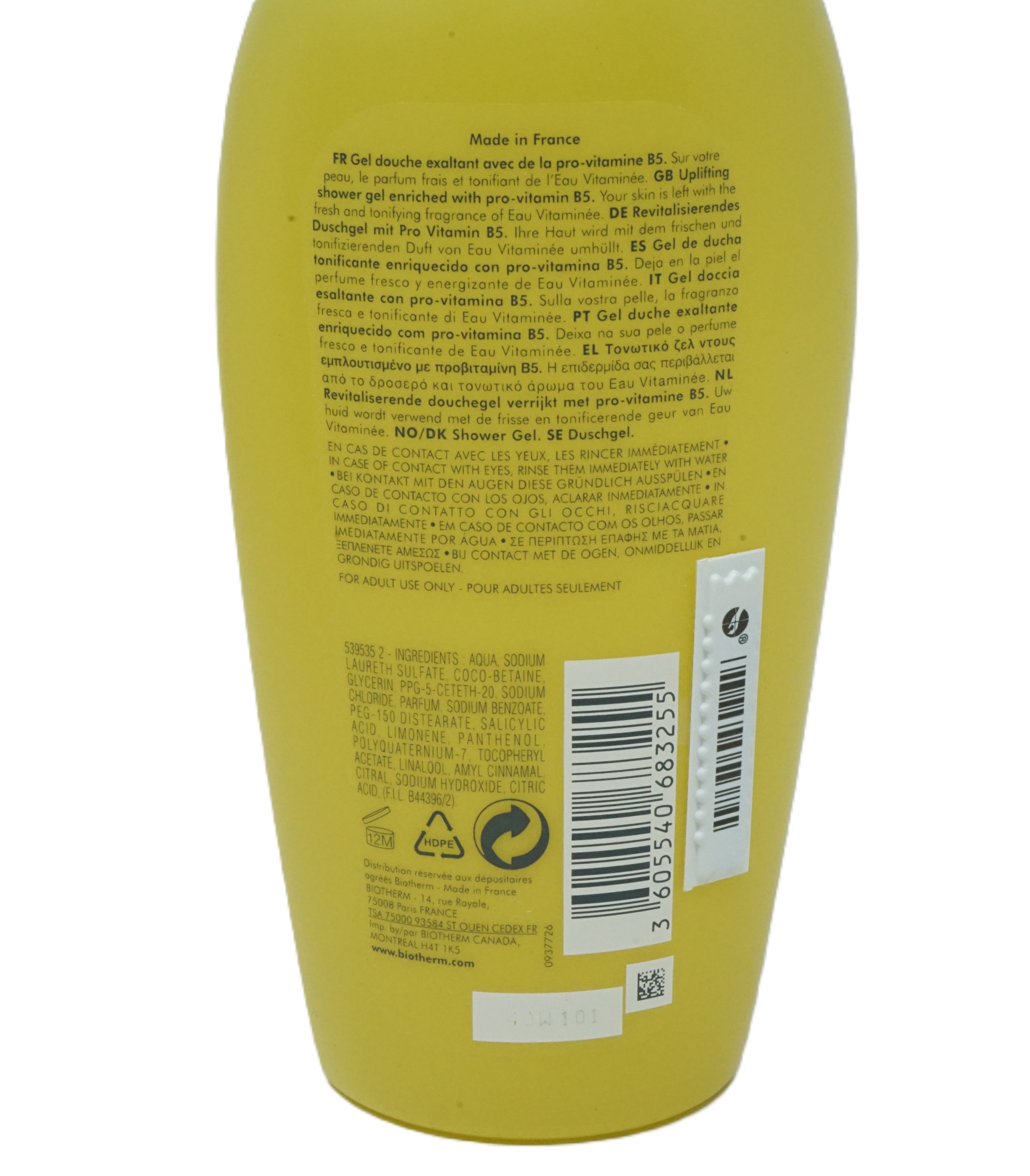 Biotherm Eau Vitaminee Uplifting Shower gel 400ml