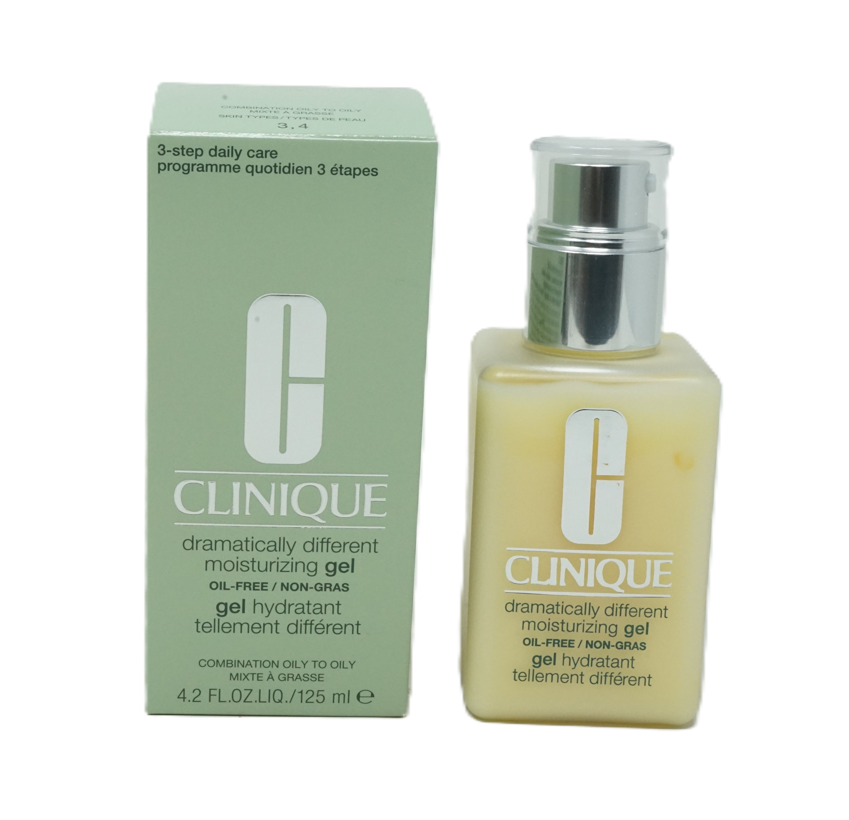 Clinique dramatically different moisturizing gel oil-free gel hydrant skin types 3,4 125ml