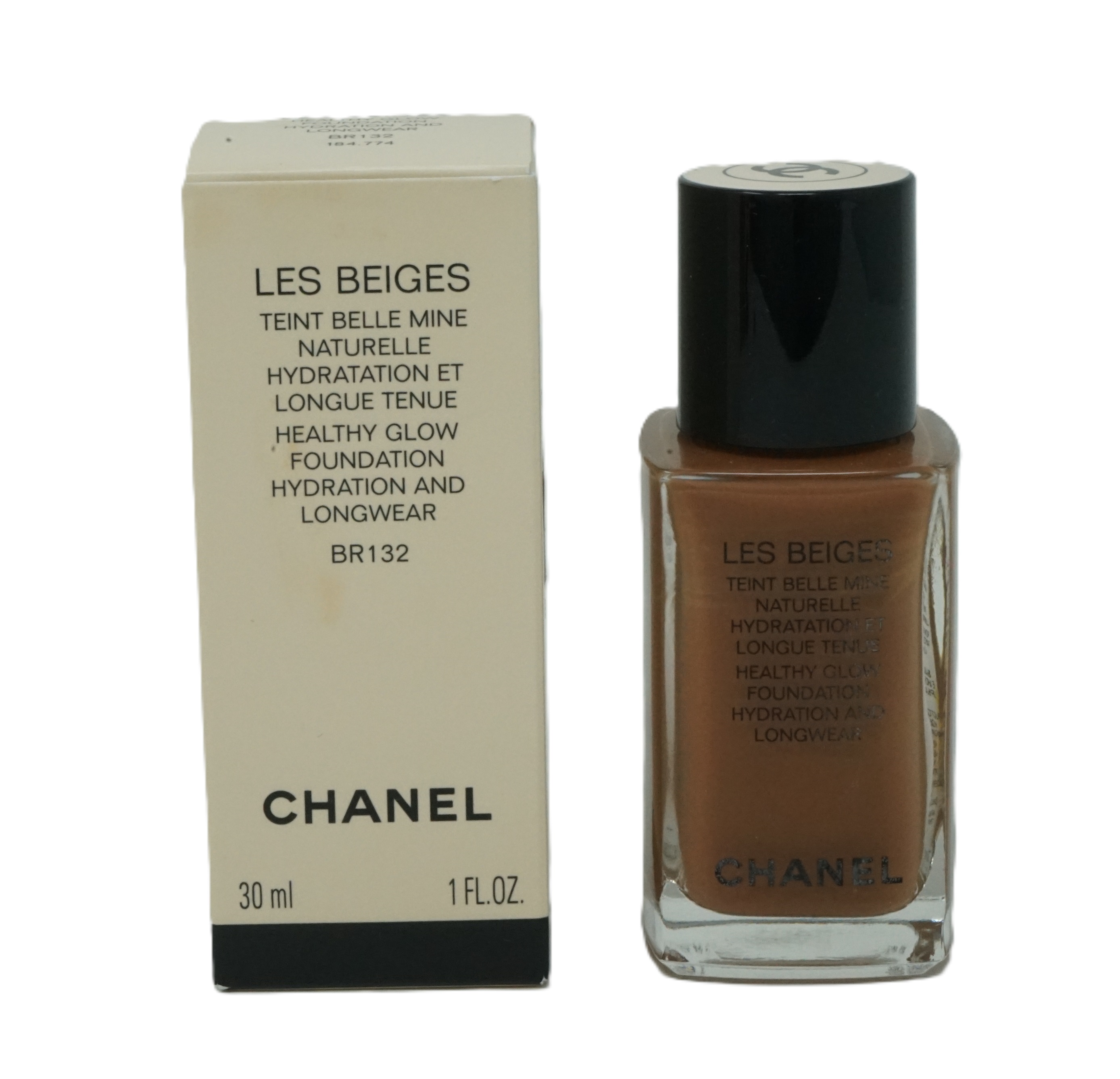 Chanel Les beiges Healthy glow Foundation hydration and longwear BR132 30ml