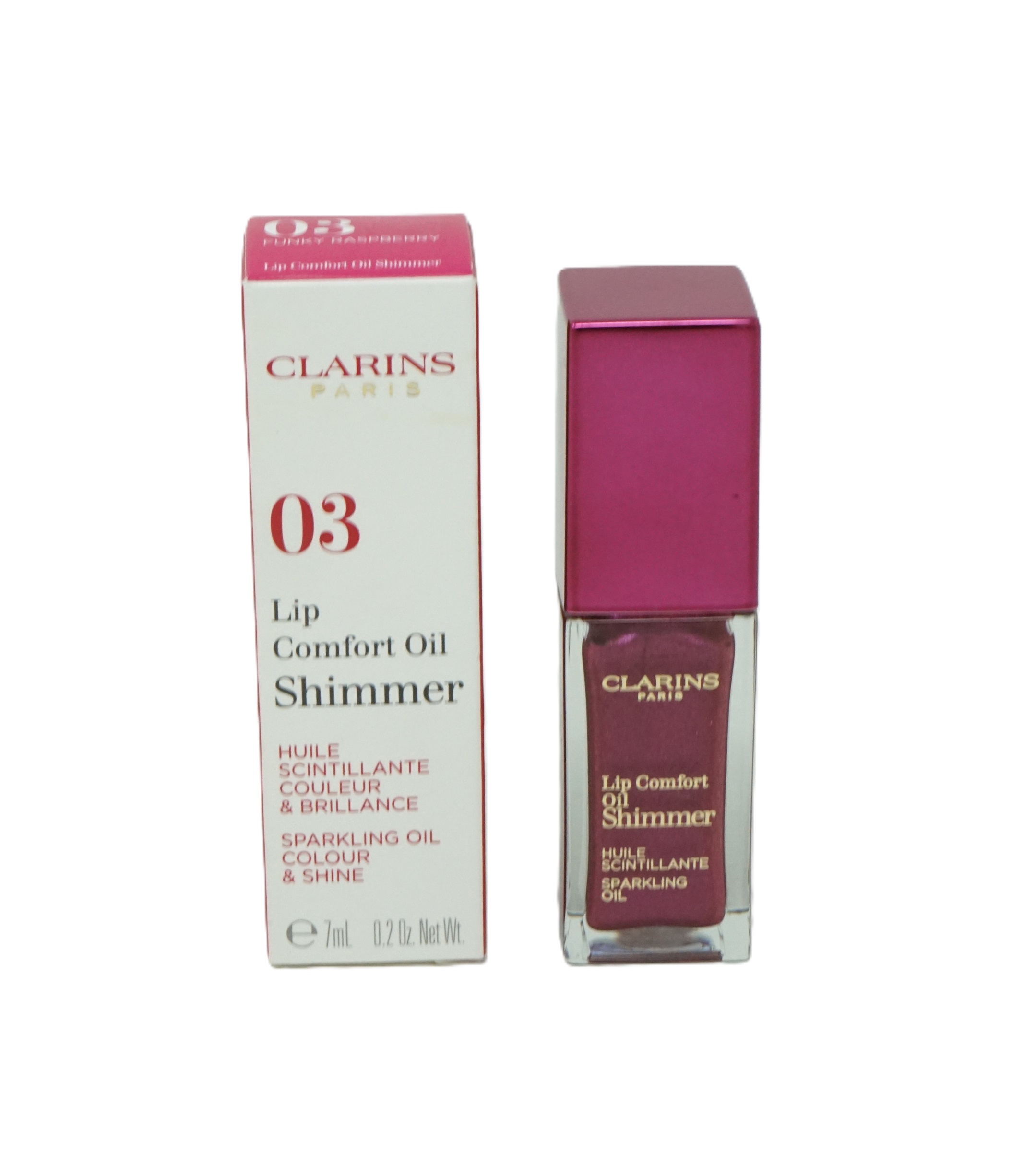 Clarins Lip Comfort Oil Shimmer 7 ml Lipgloss 03 Funky Raspberry