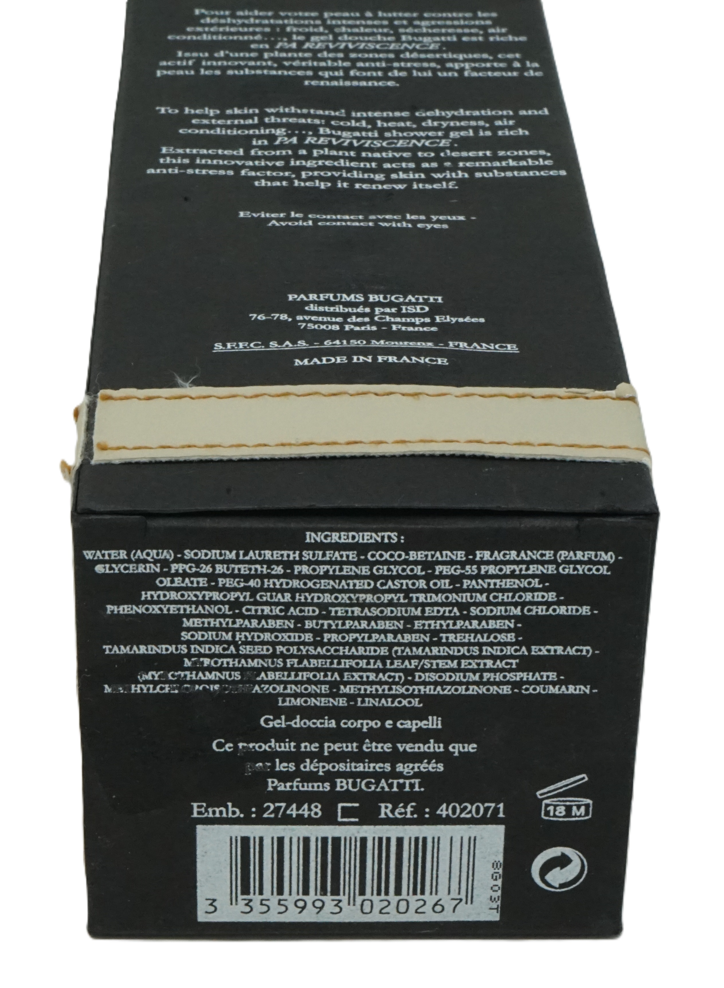 Bugatti Pure Black All-Over Shampoo 200 ml