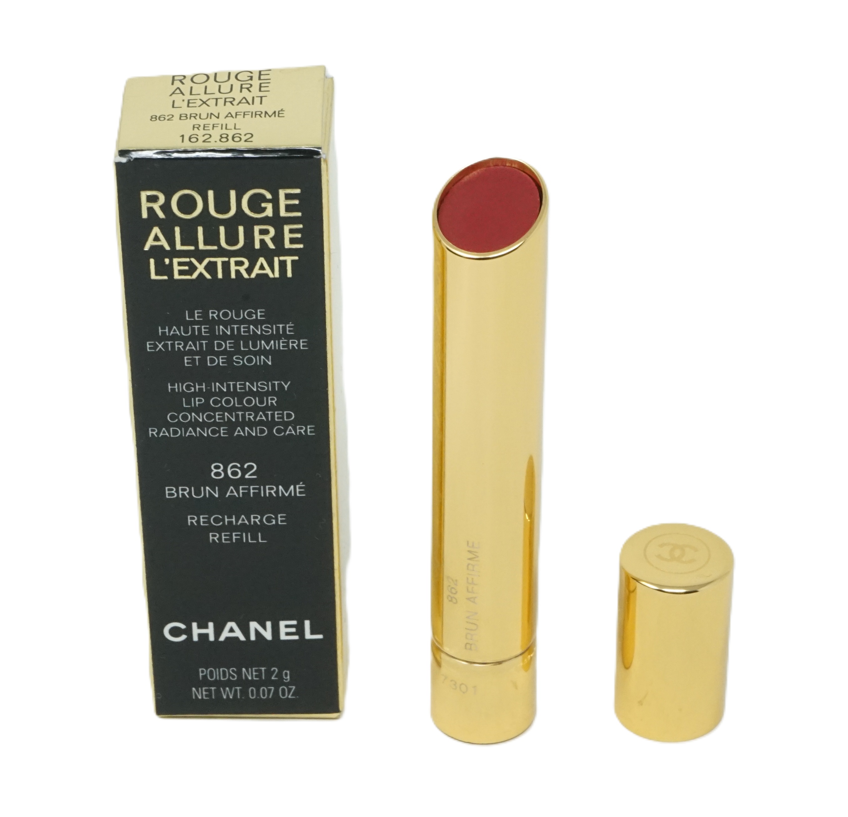 Chanel Rouge Allure L'Extrait nachfüllbare stift 862 Brun Affirme 2g